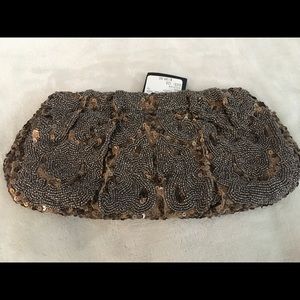 Beautiful beaded clutch brand new, never used.